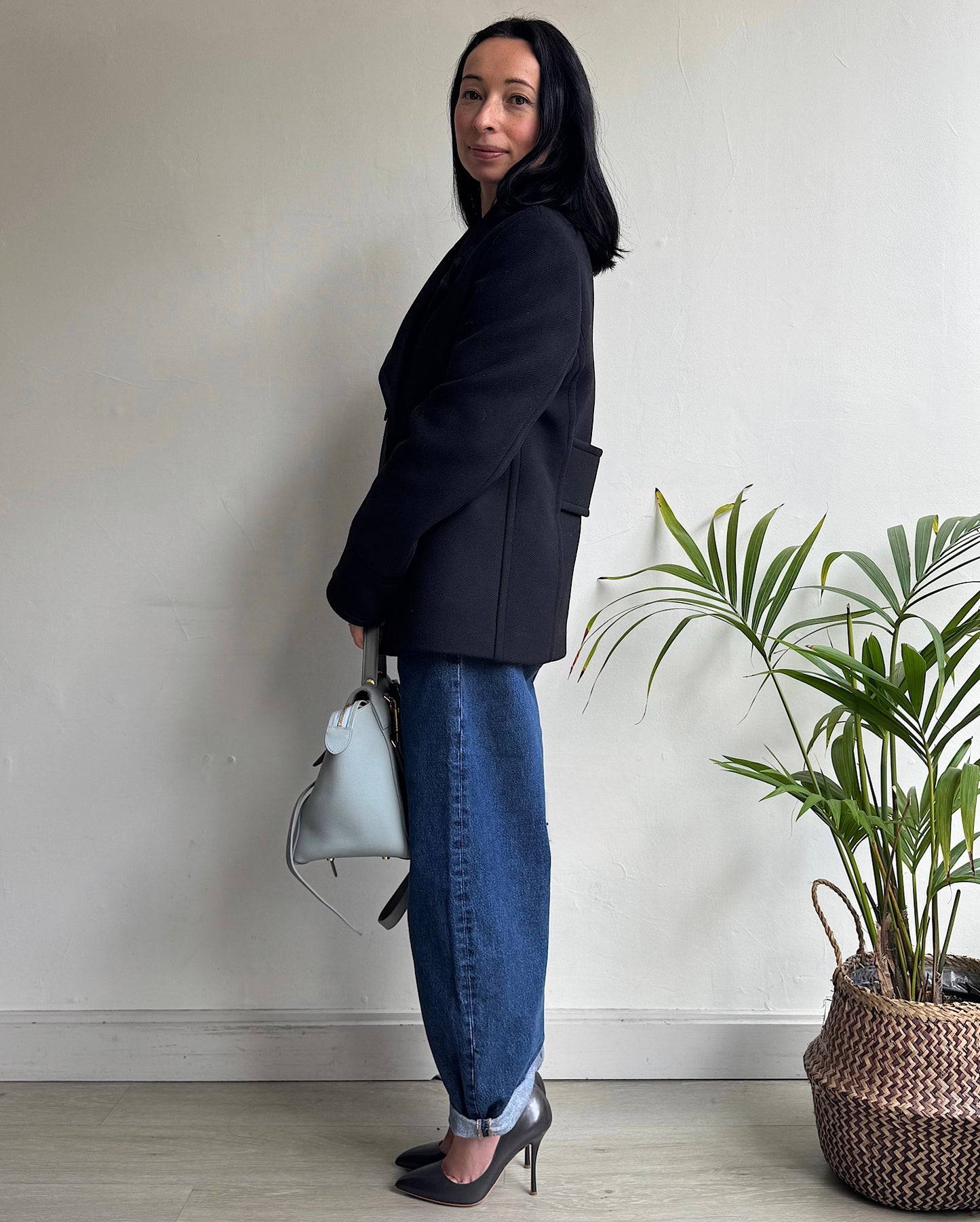 Black Pea Coat ~ Size 10