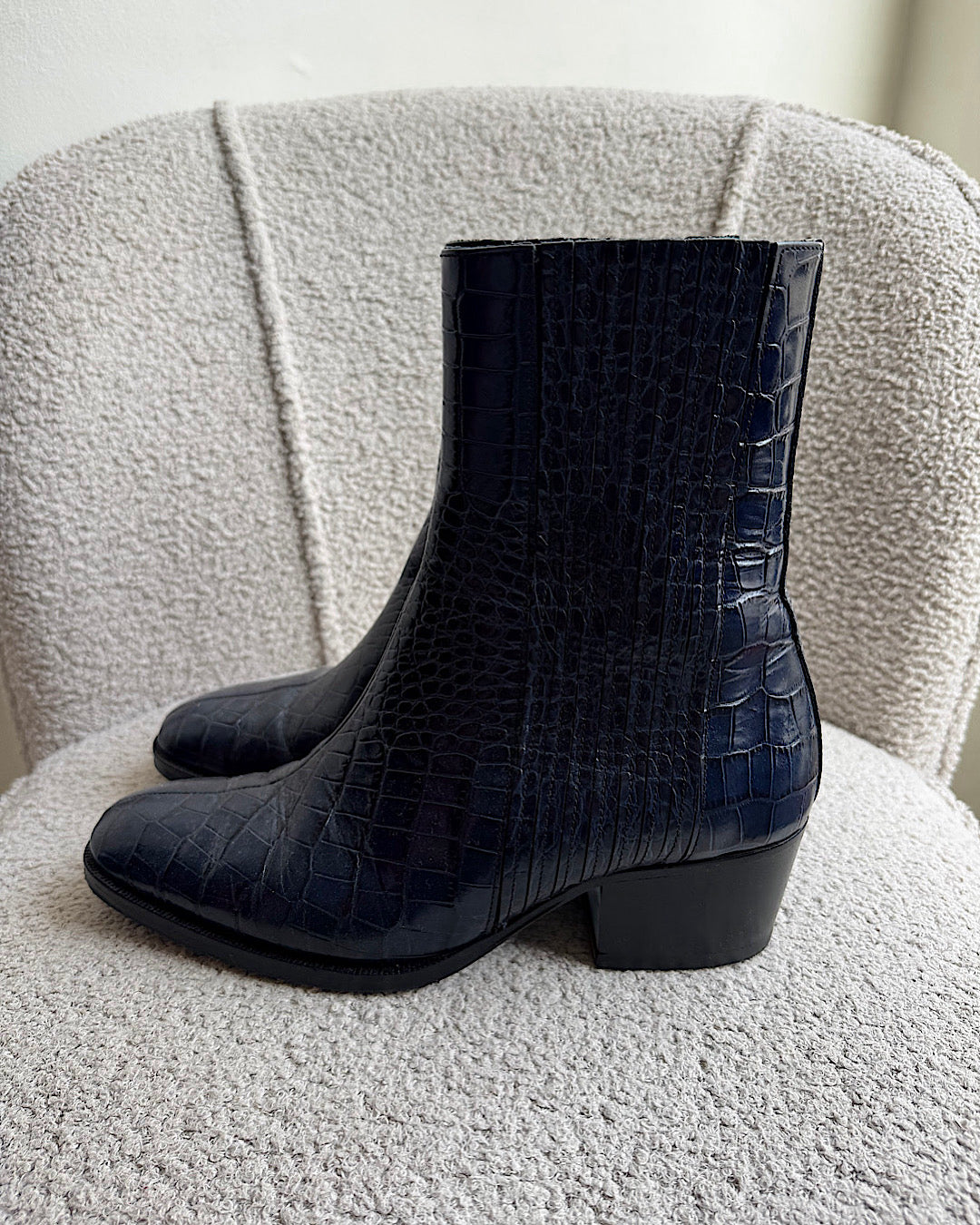 Paul Smith Navy Ankle Boots ~ Size 7