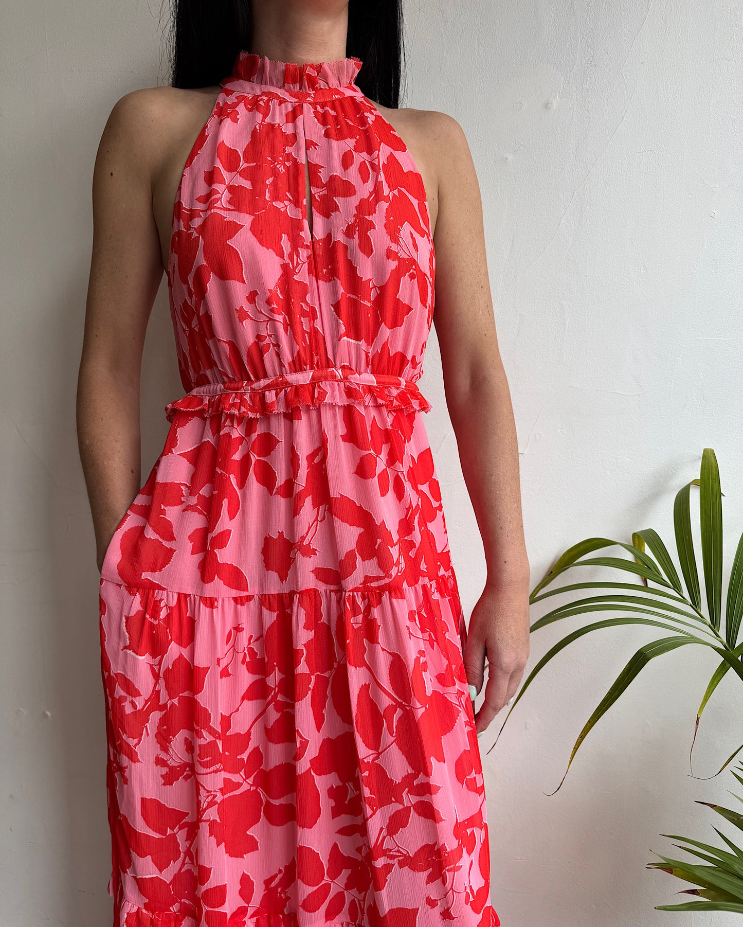 Me and Em Red and Pink Dress ~ size 8