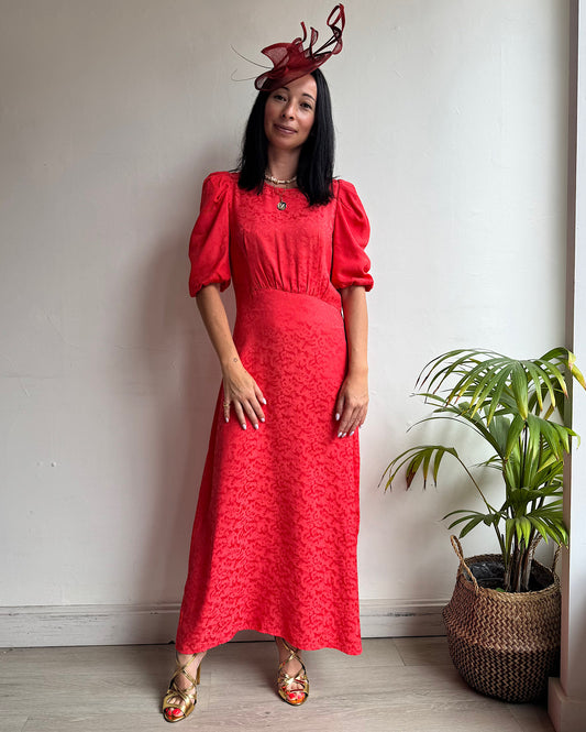 Fee Gee Coral Dress ~ Size 8