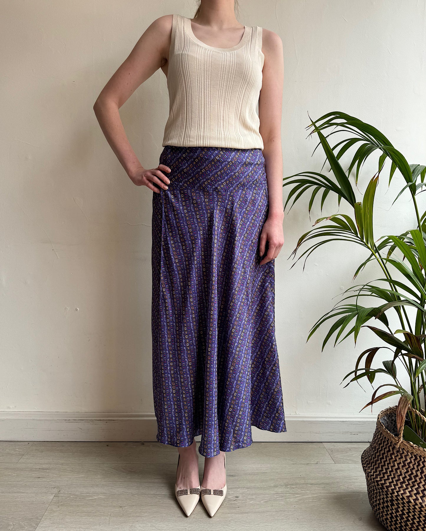 Patterned Wrap Skirt ~ Size 12