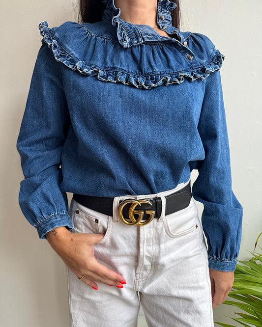 Seventy + Mochi Denim Shirt ~ Size 8