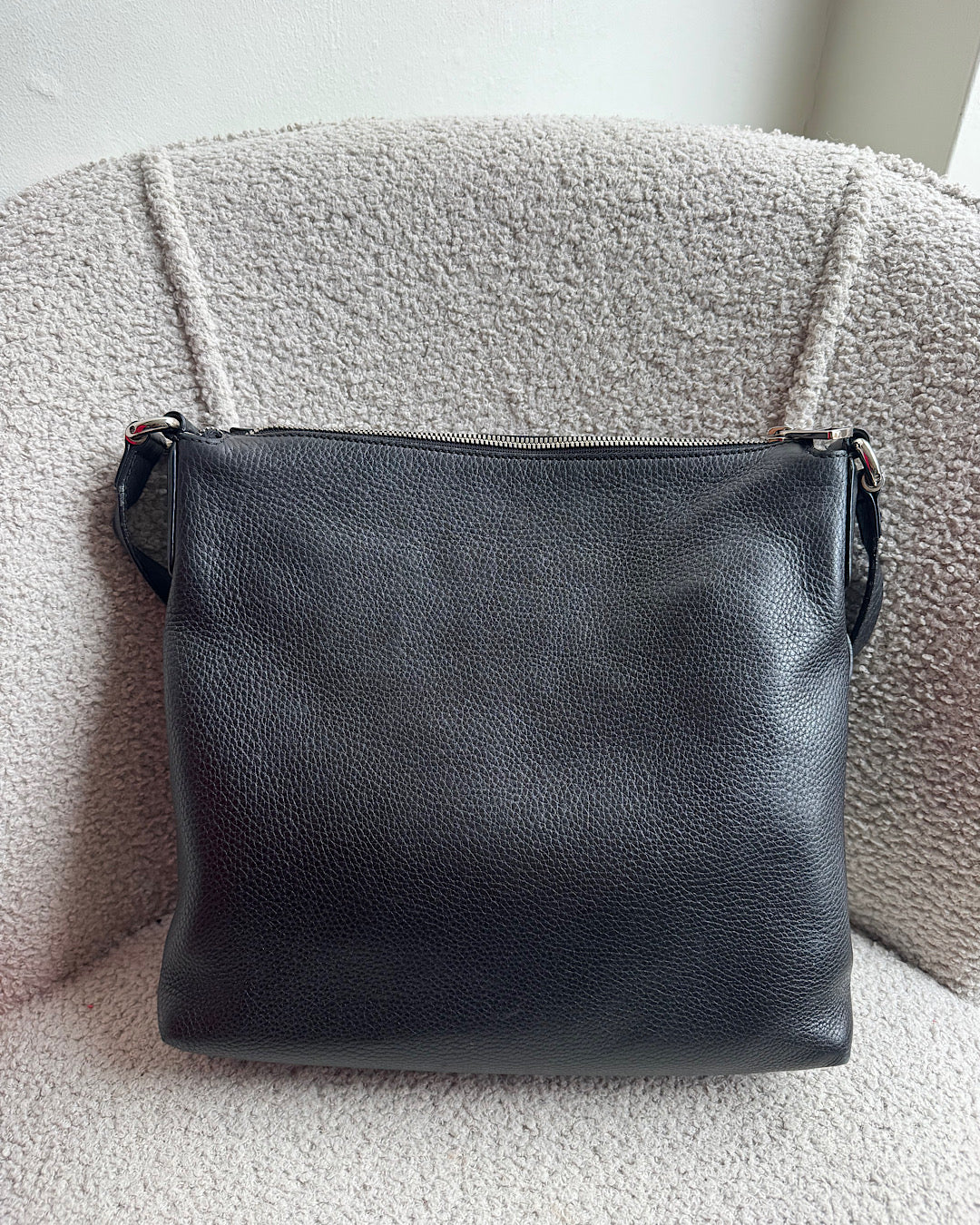 Gucci Black Leather Unisex Crossbody