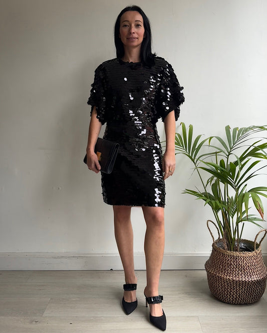 Sequinned Mini Dress ~ Size 10/12