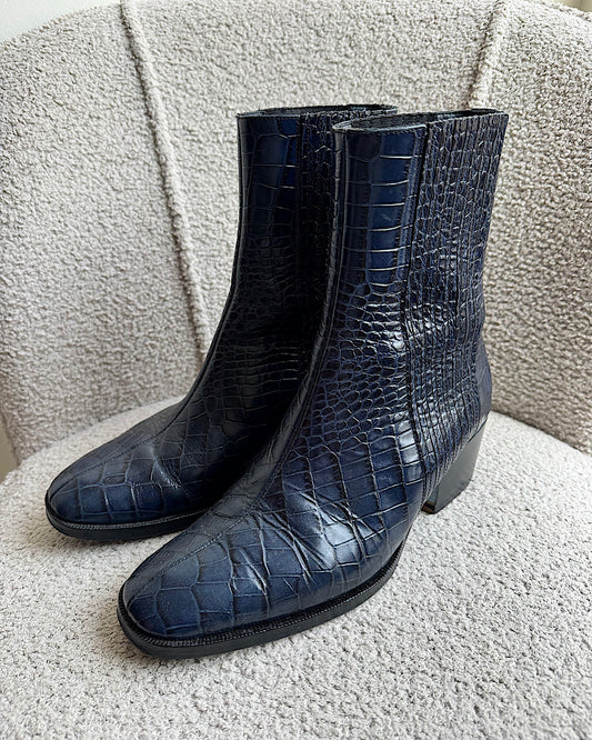 Paul Smith Navy Ankle Boots ~ Size 7