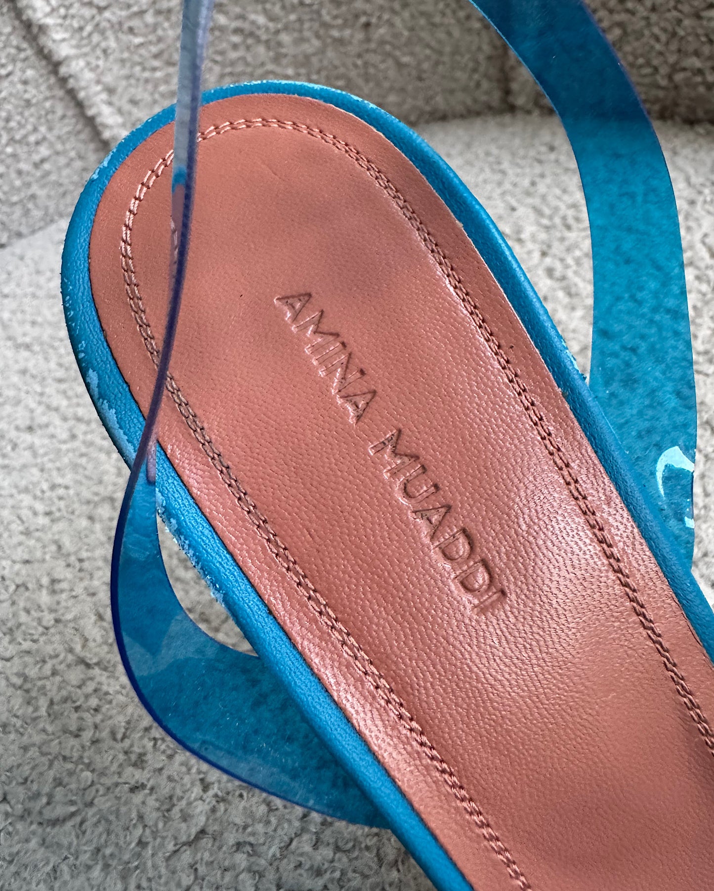 Blue Rosie Glass Slingbacks ~ Size 6.5
