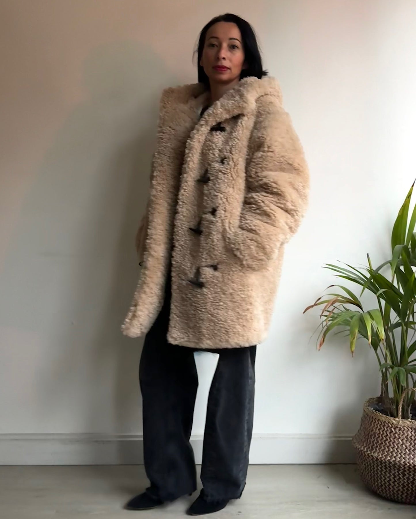 Florene Faux Shearling Coat ~ Size 8/10