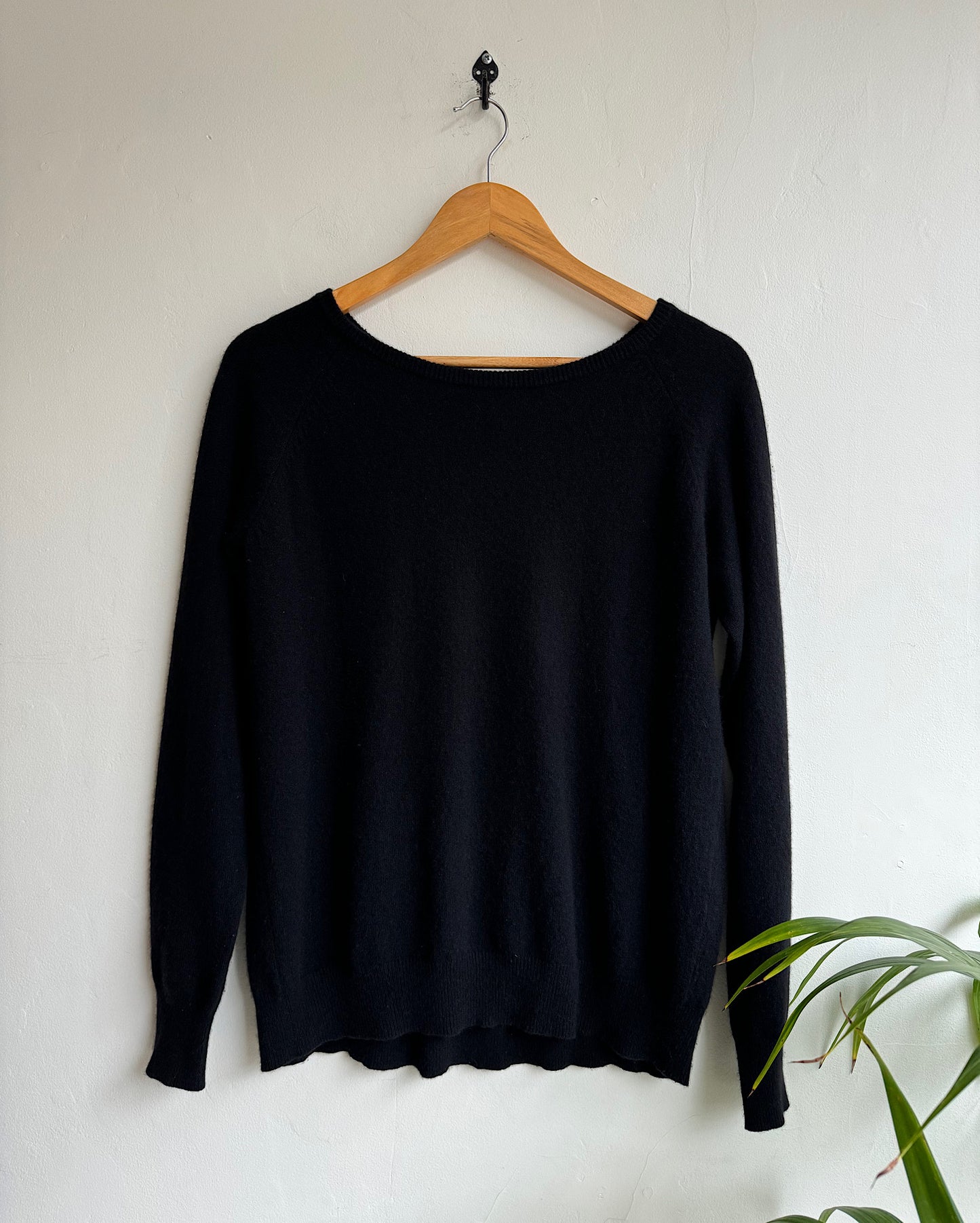 Black Cashmere Knit ~ Size S/M