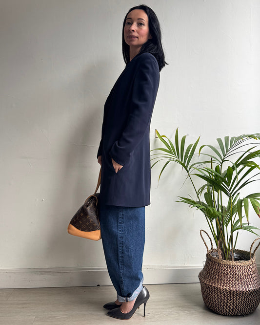 Navy Long Blazer ~ Size 10