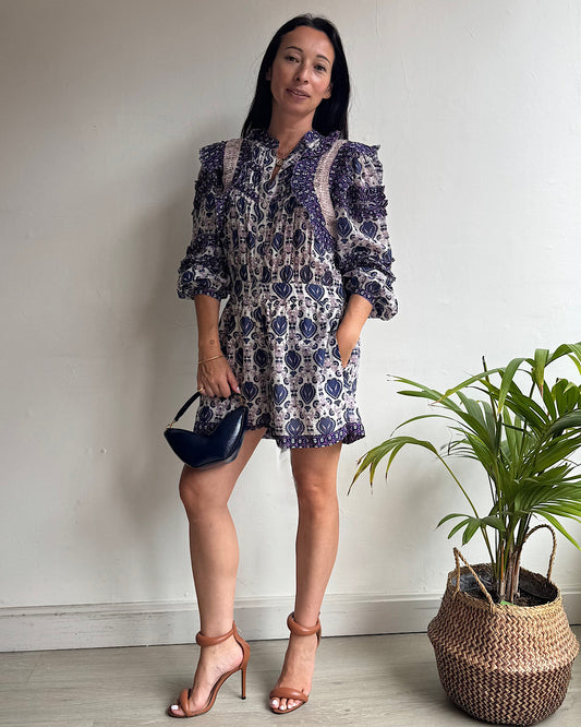 Sea New York Ruffle Playsuit ~ Size 8