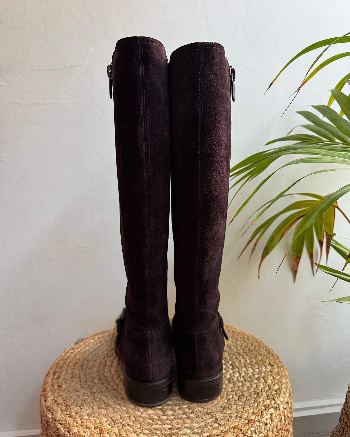 Brown Suede Boots ~ Size 5