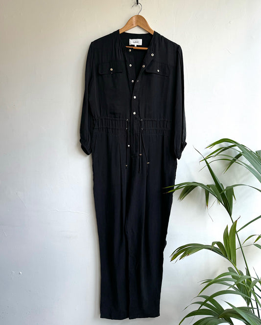 Black Bash Jumpsuit ~ Size S full length on hanger