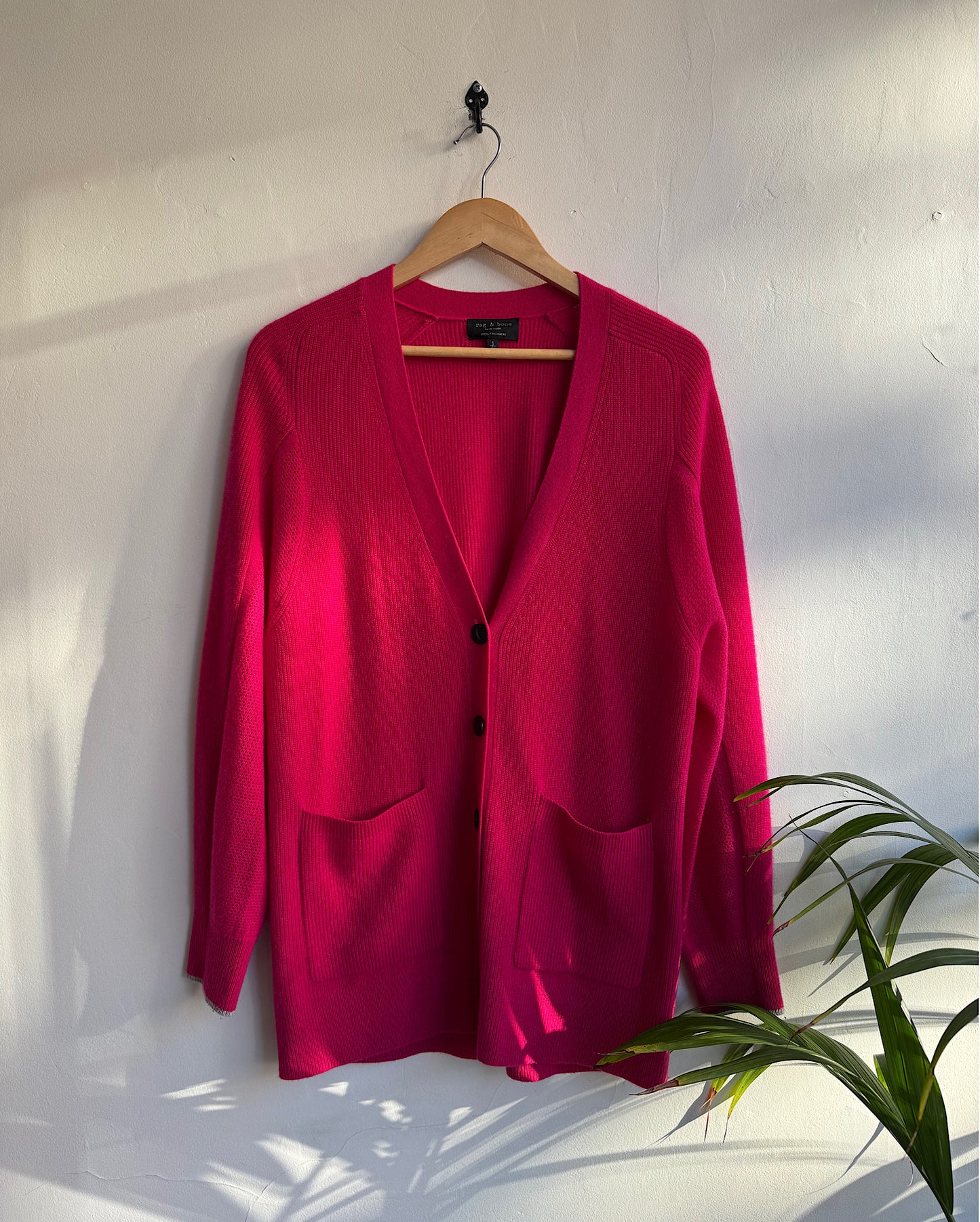 Pink Cashmere Cardi ~ Size