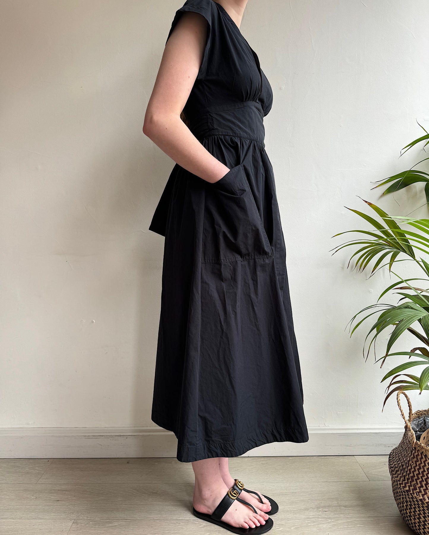 SALE Black Wrap Dress ~ Size 8