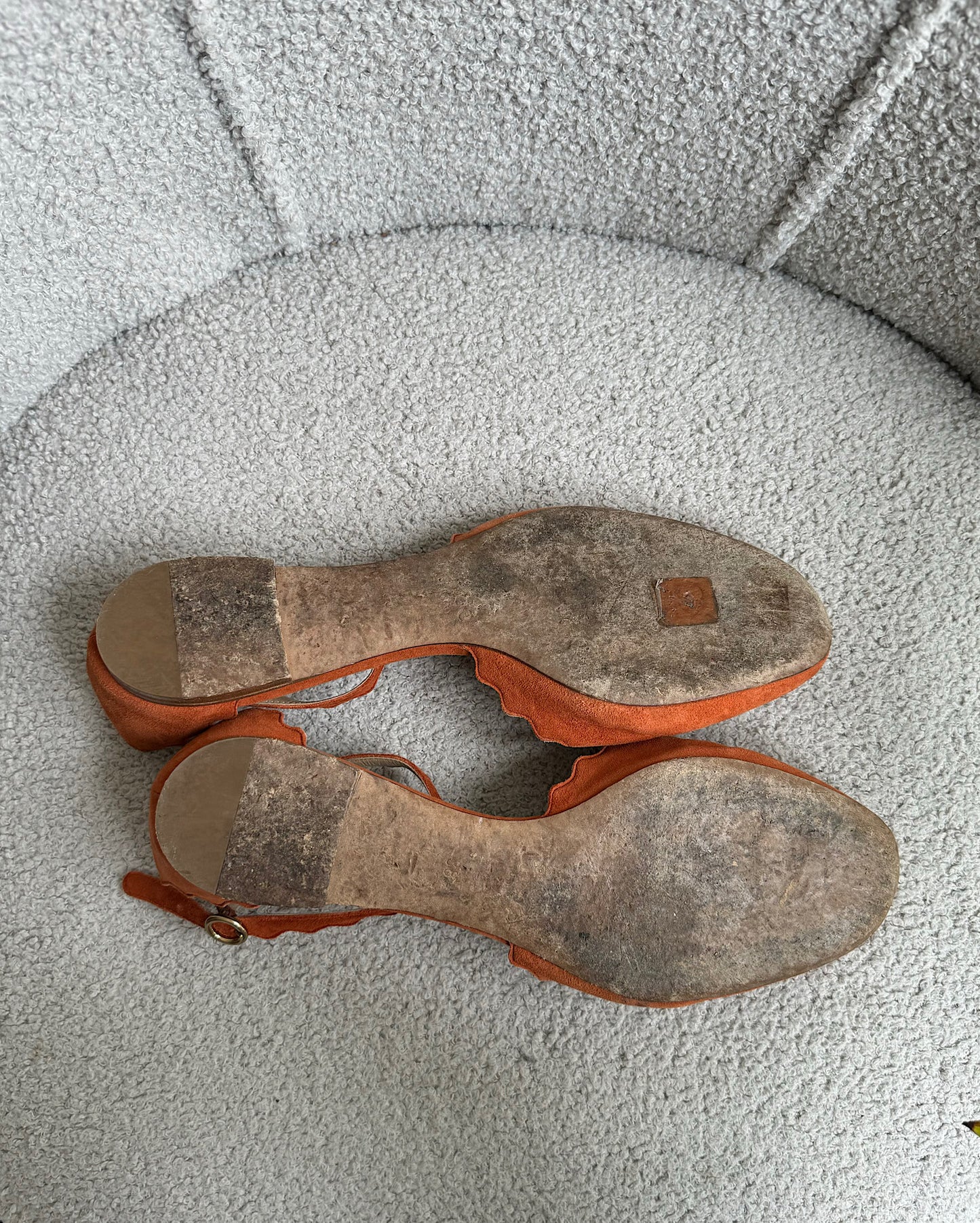 SALE Rust Suede Flats ~ Size 5