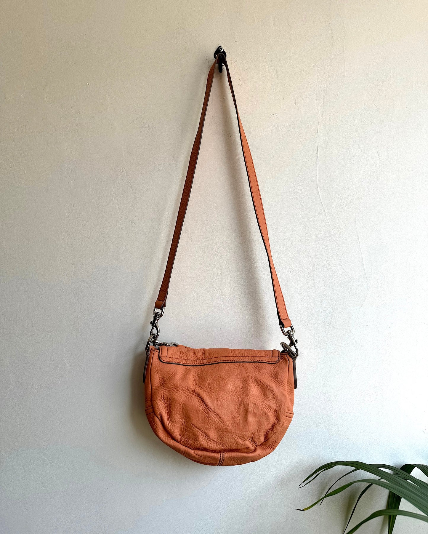 Peach Leather Bag