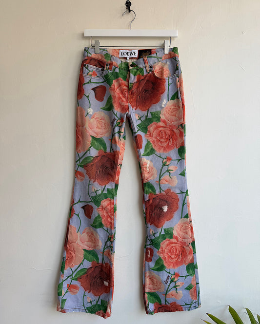 Loewe Floral Jeans ~ Size 6