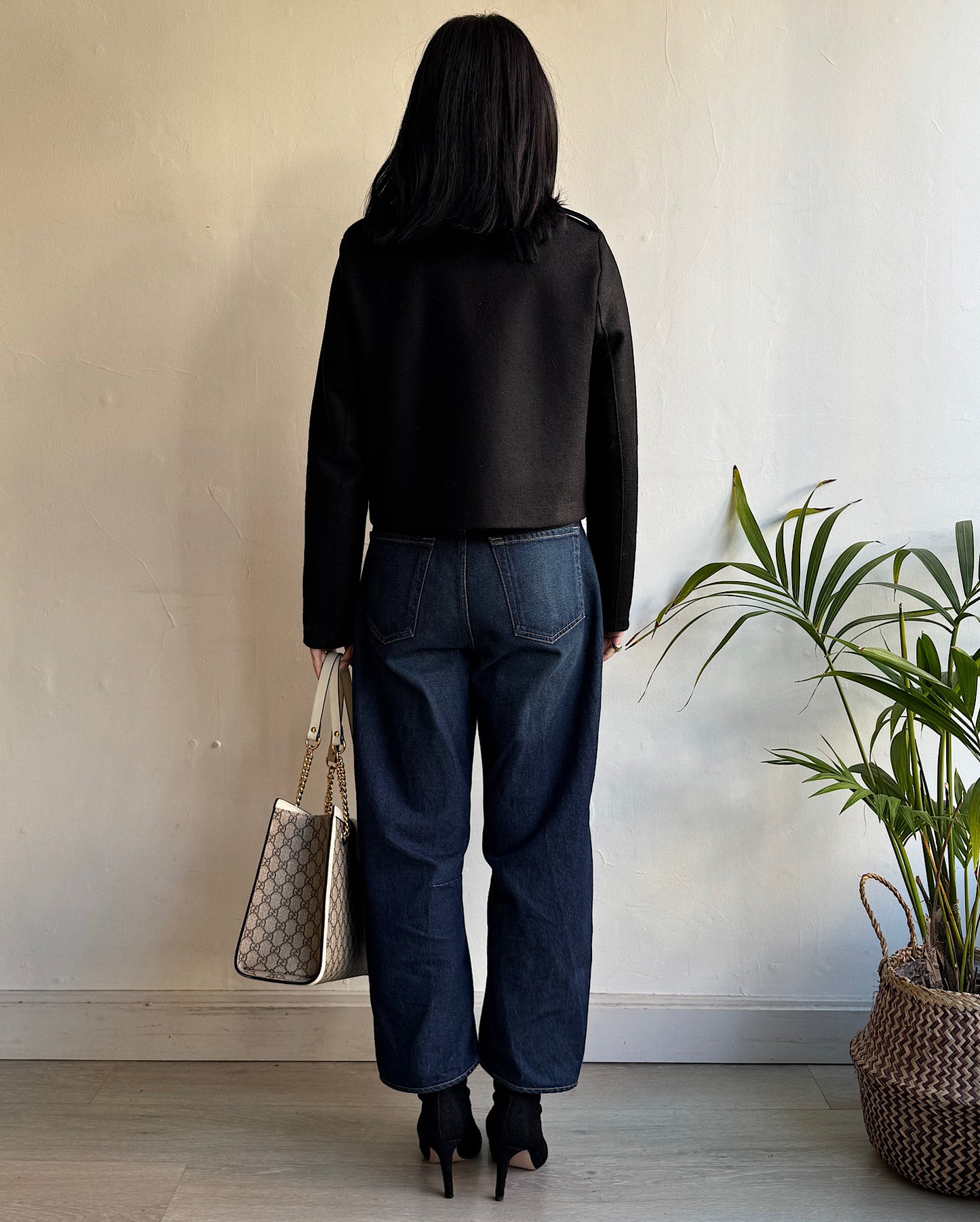 Old Money Cropped Jacket ~ Size 8