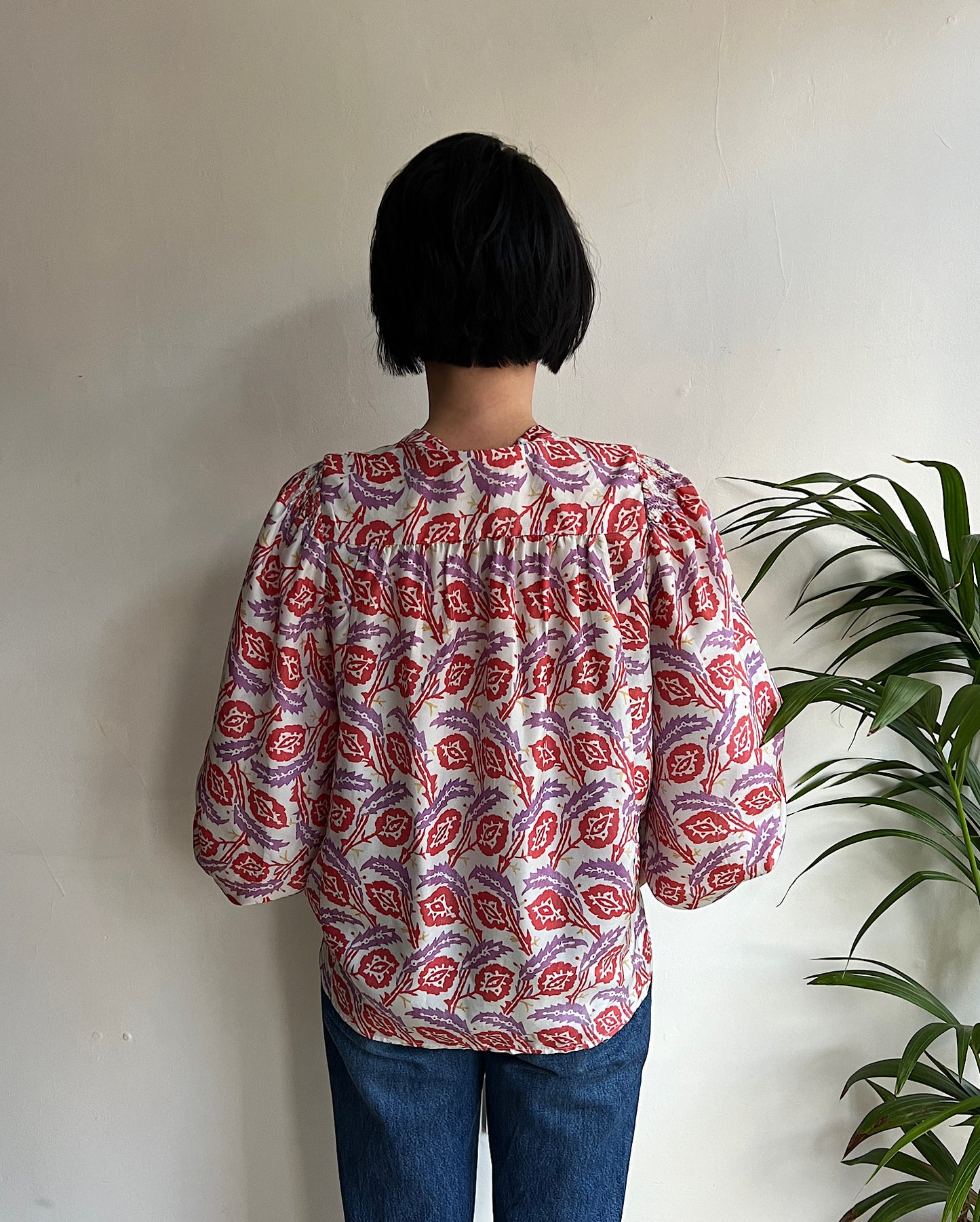 Silk Patterned Top ~ Size 12