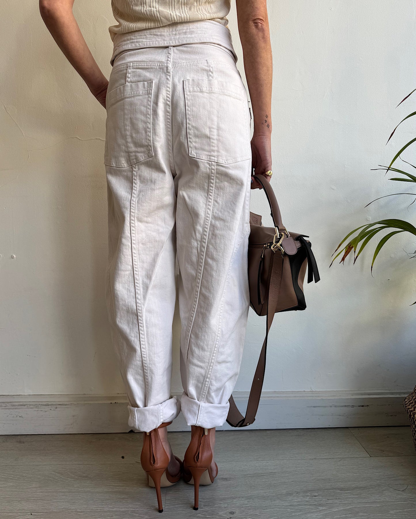 Cream Trousers ~ Size 8