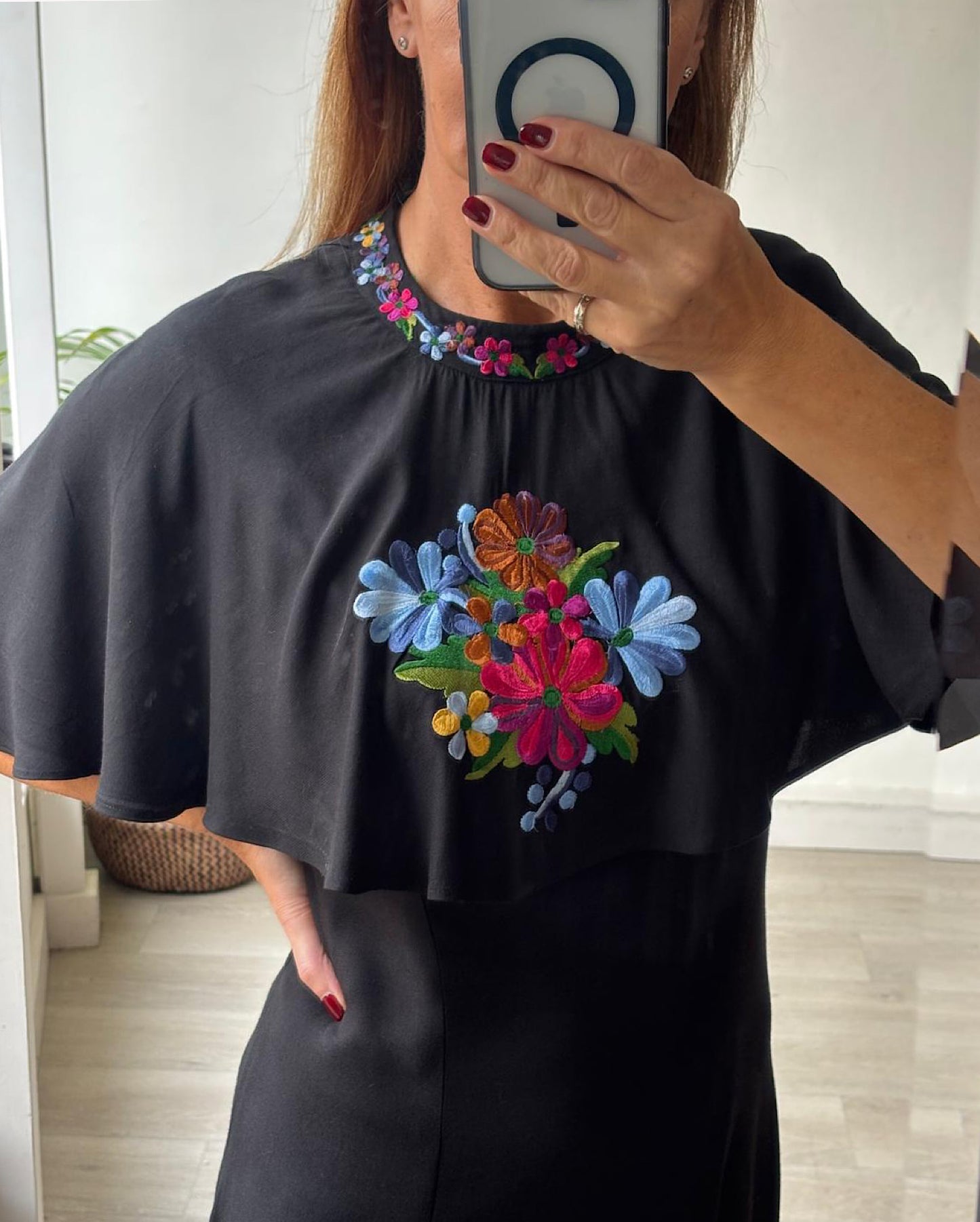 SALE Embroidered Dress ~ Size M