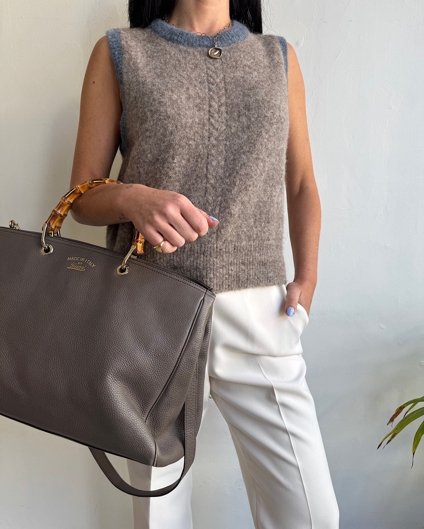 Brown Knitted Tank ~ Size 8/10