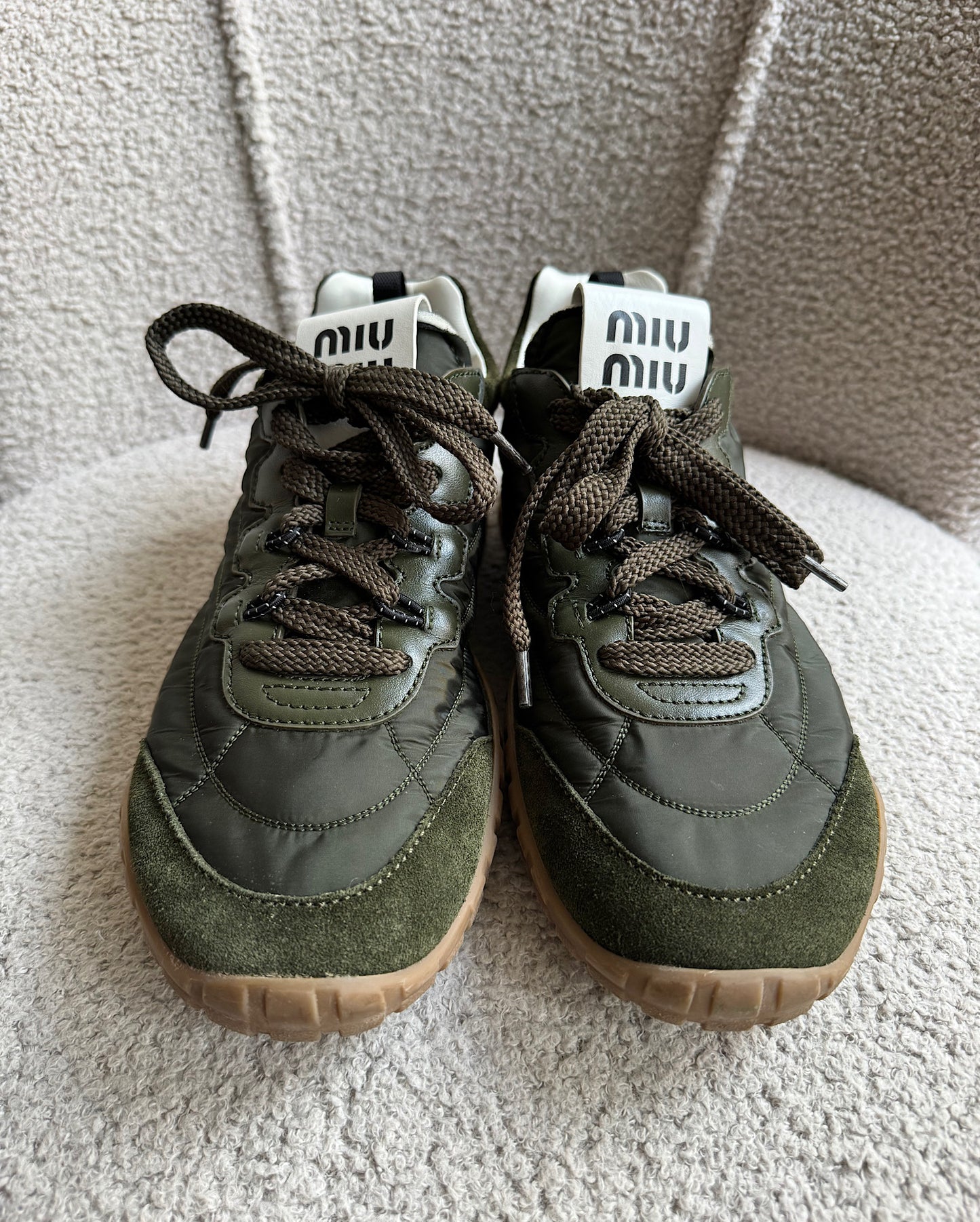 Khaki Tyre Trainers ~ Size 6.5