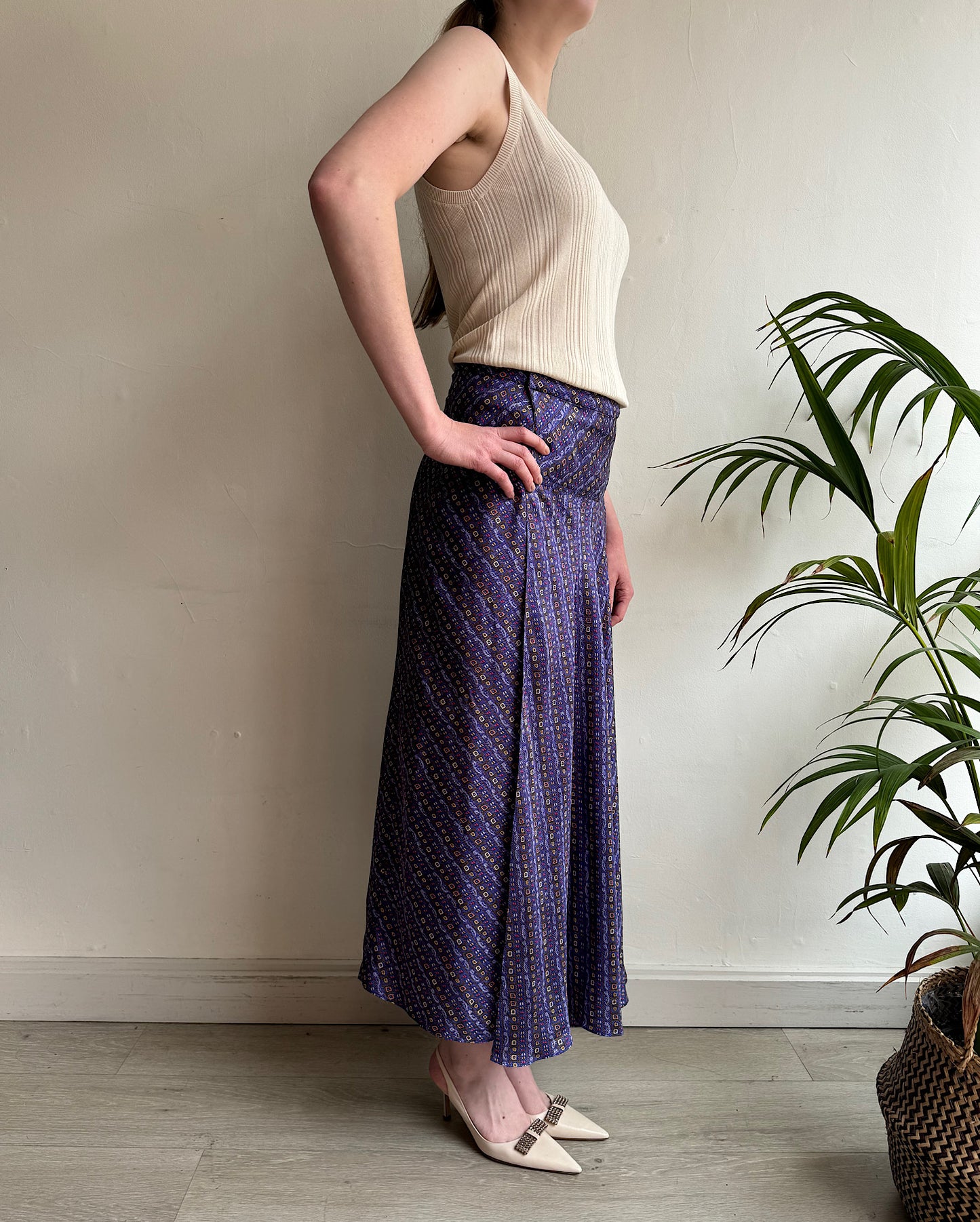 Patterned Wrap Skirt ~ Size 12