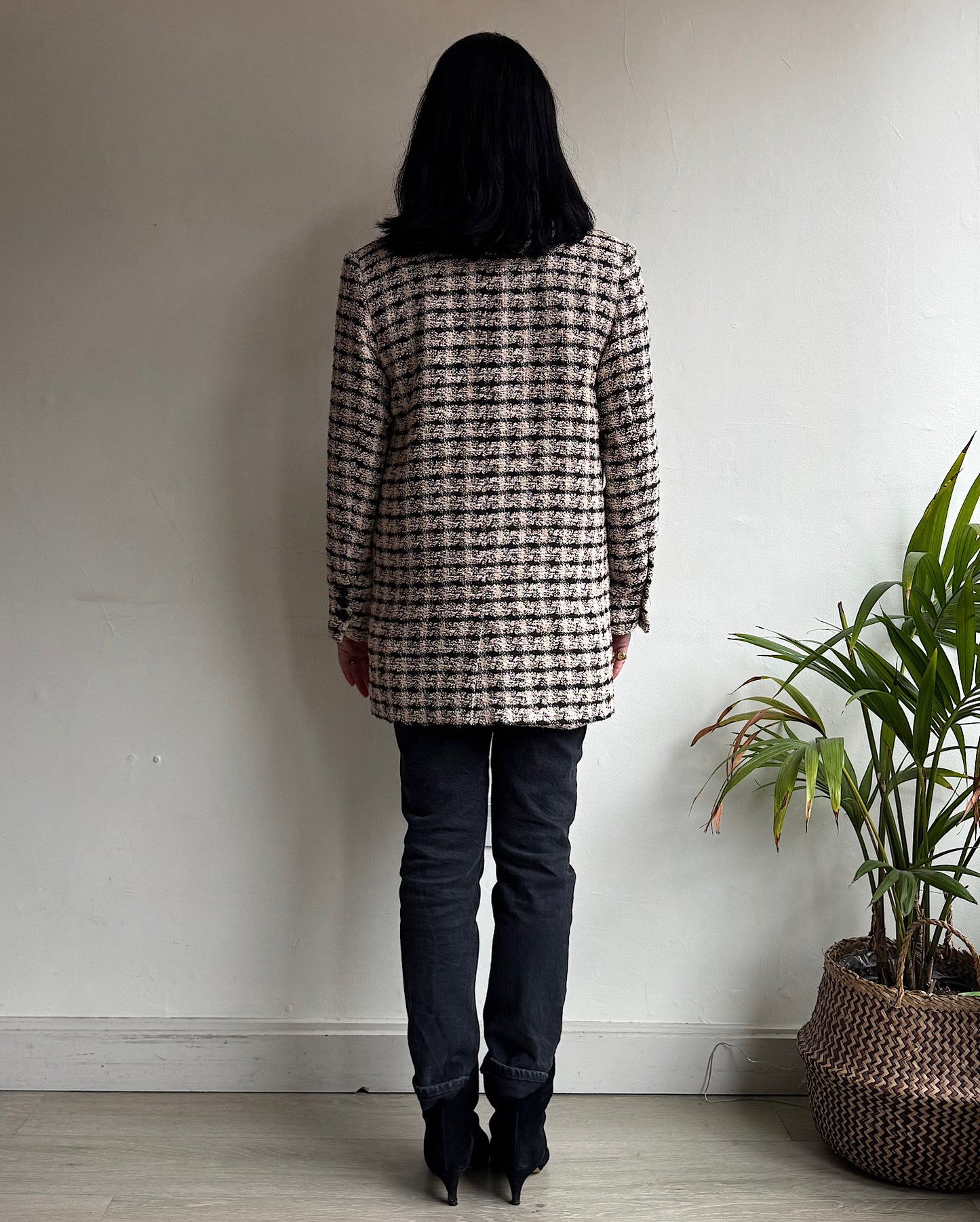 Houndstooth Check Jacket ~ Size S