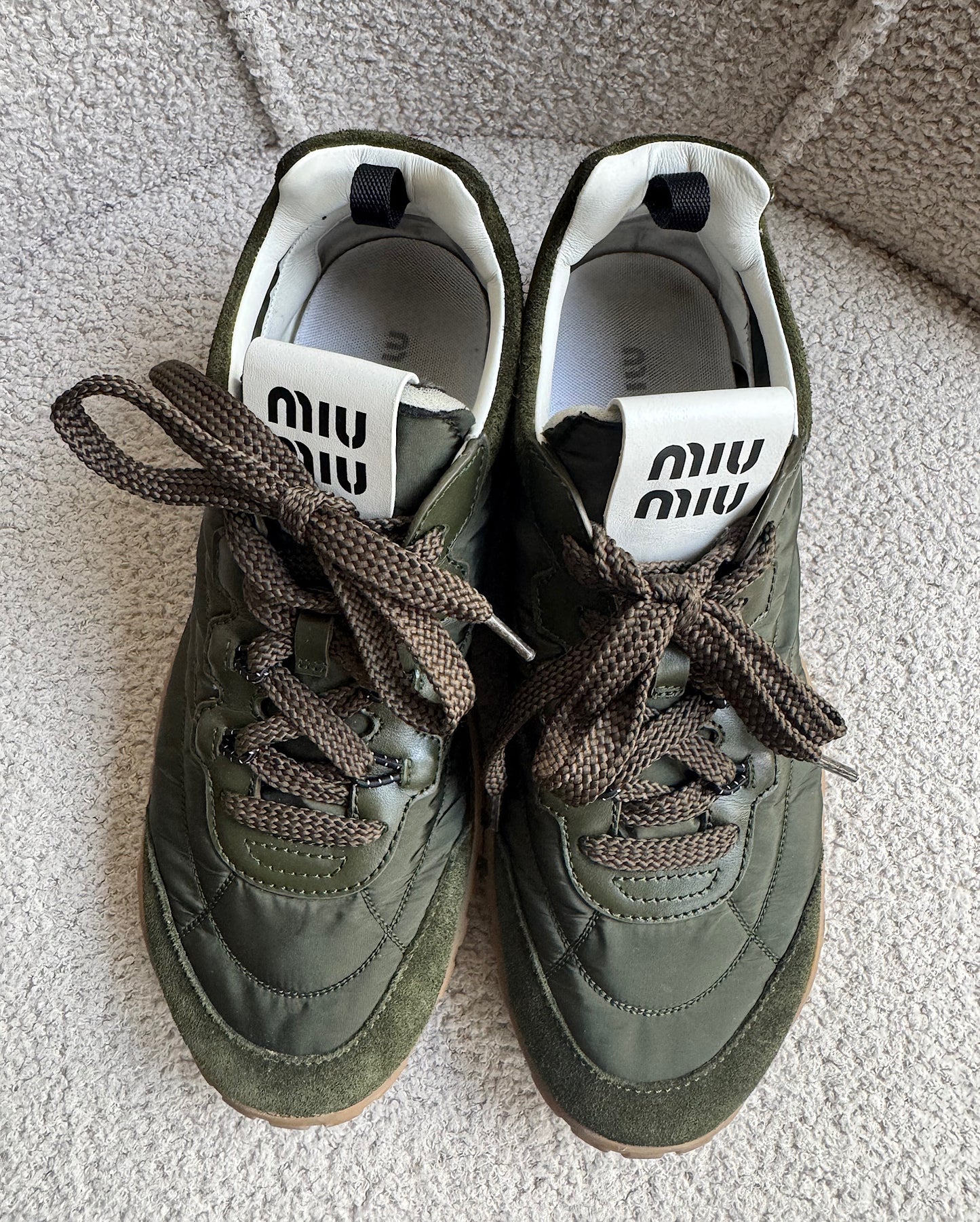 Khaki Tyre Trainers ~ Size 6.5