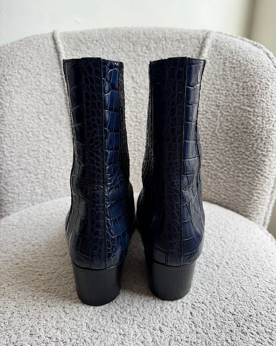 Paul Smith Navy Ankle Boots ~ Size 7