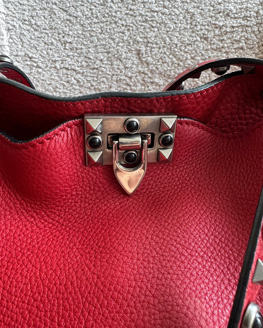 Red Rockstud Tote