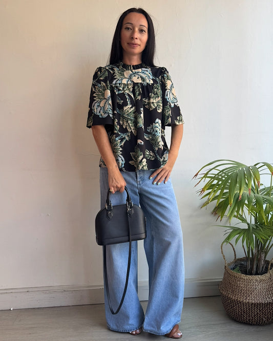 Rhode Patterned Top ~ Size M