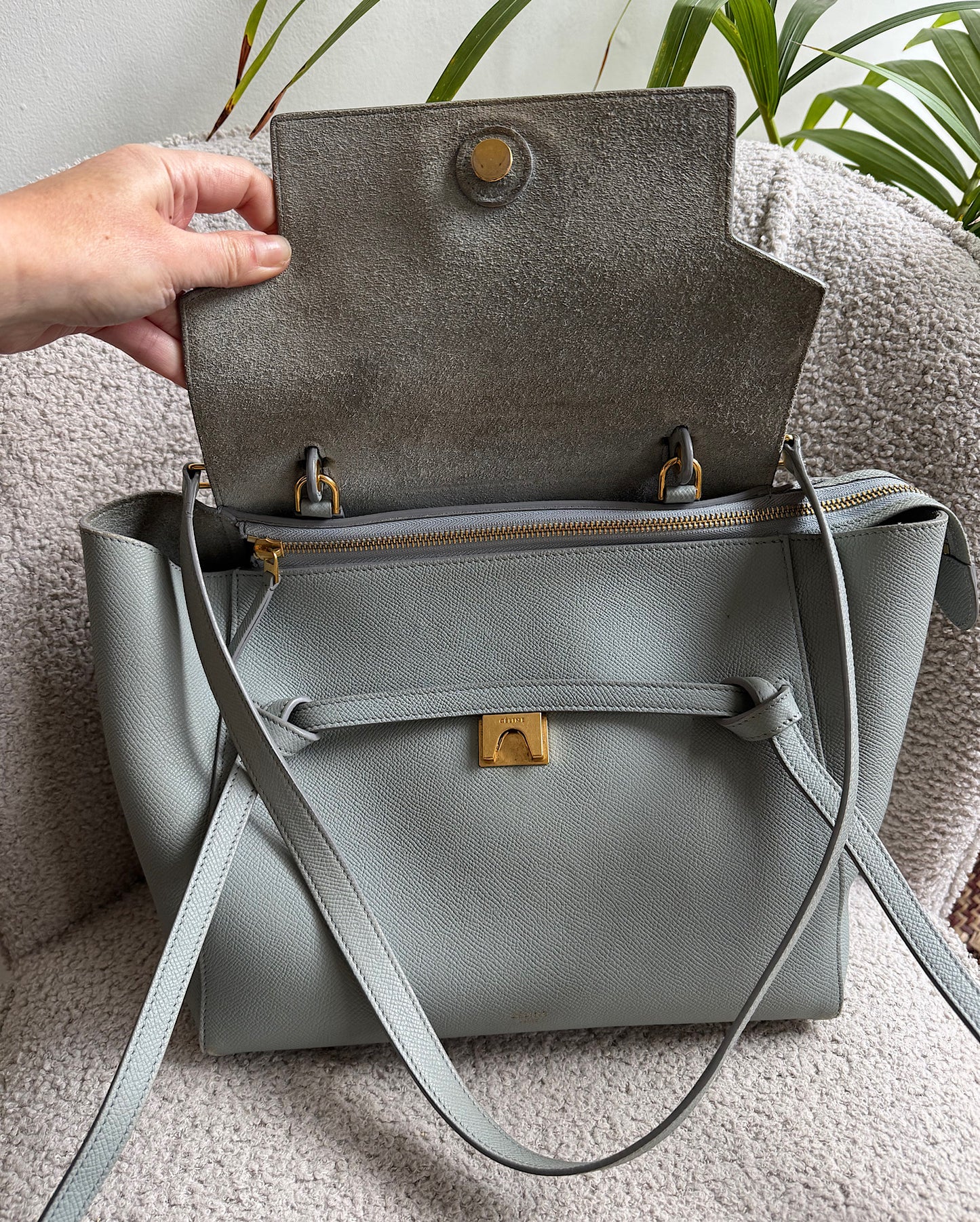 Eggshell Blue Belt Bag