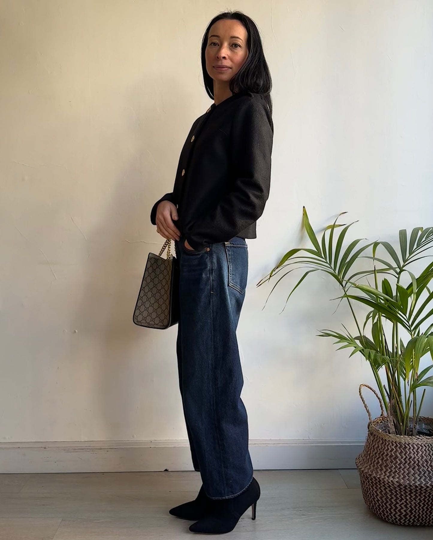 Old Money Cropped Jacket ~ Size 8