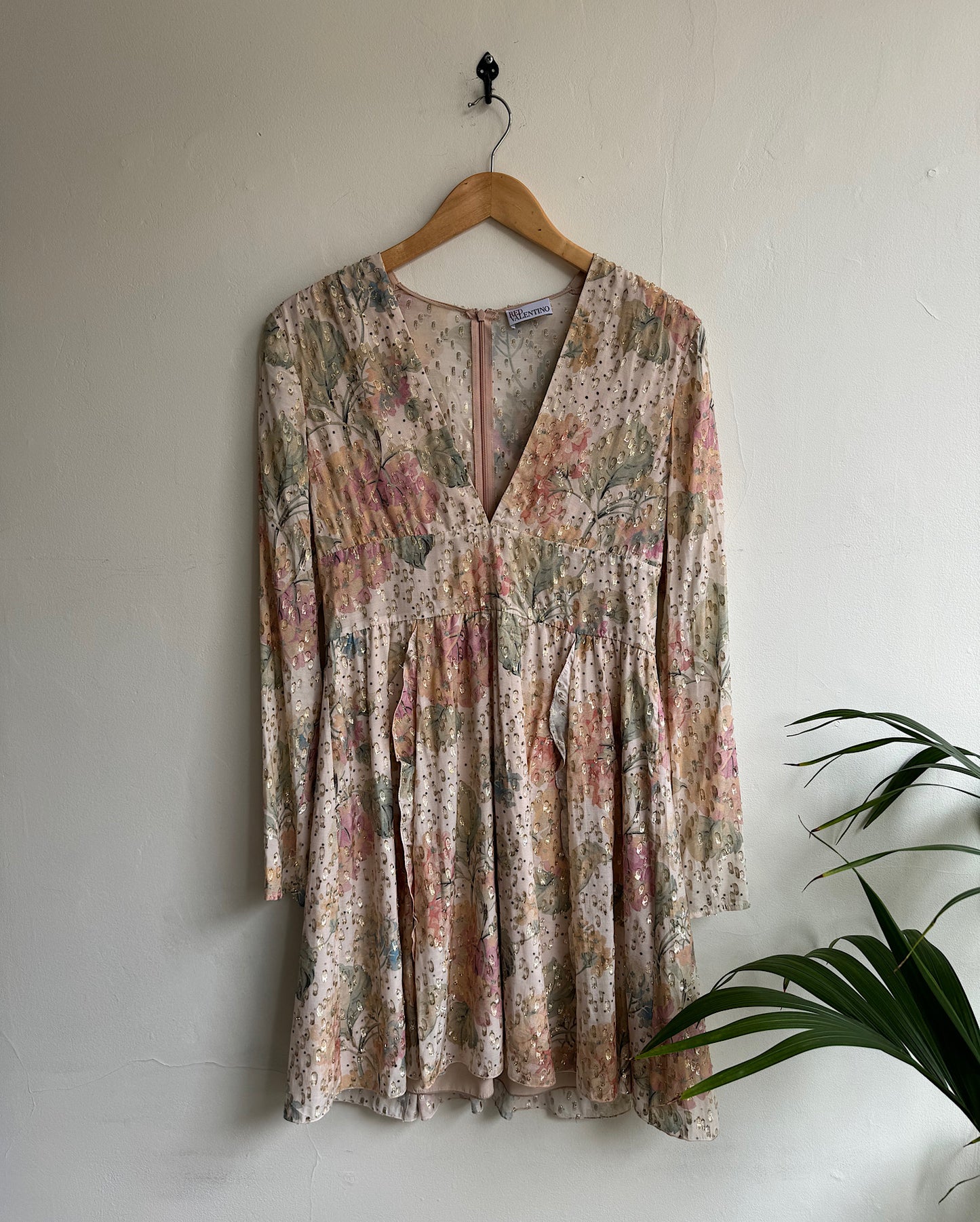 Blush RED Valentino Floral Dress ~ Size on hanger