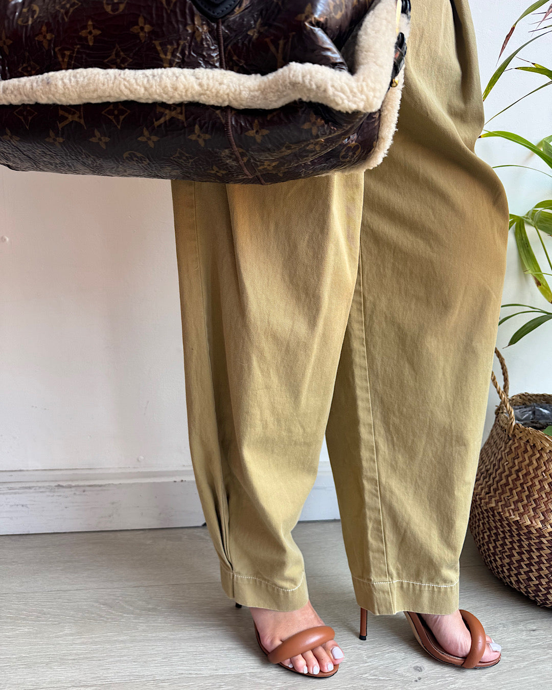 Ulla Johnson Camel Barrel Leg Trousers ~ Size 10