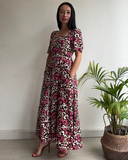 Patterned Dress ~ Size 8