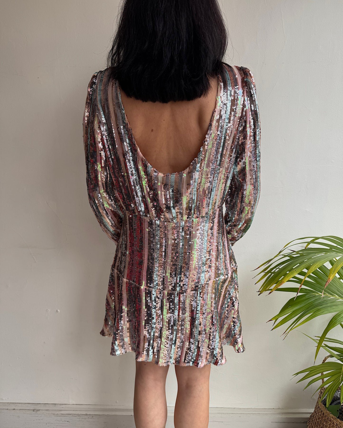 Rixo Kyla Sequin Mini Dress ~ Size S
