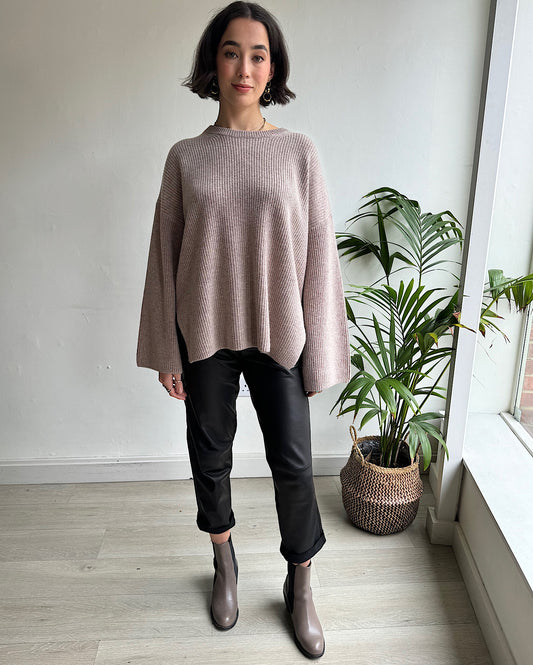 Fawn Merino Jumper ~ Size M/L