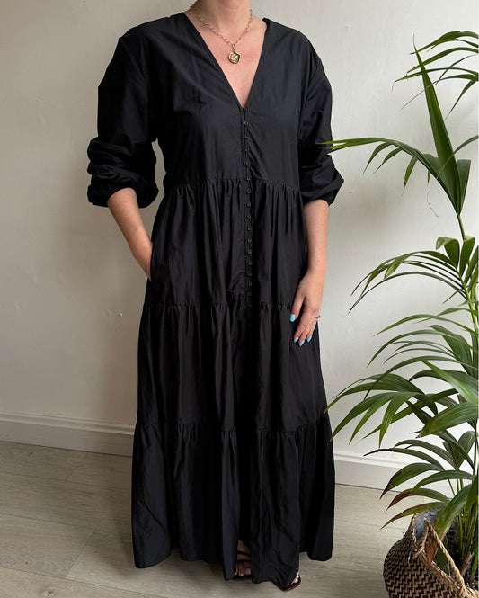 Black Matteau Maxi Dress ~ Size 10 full length