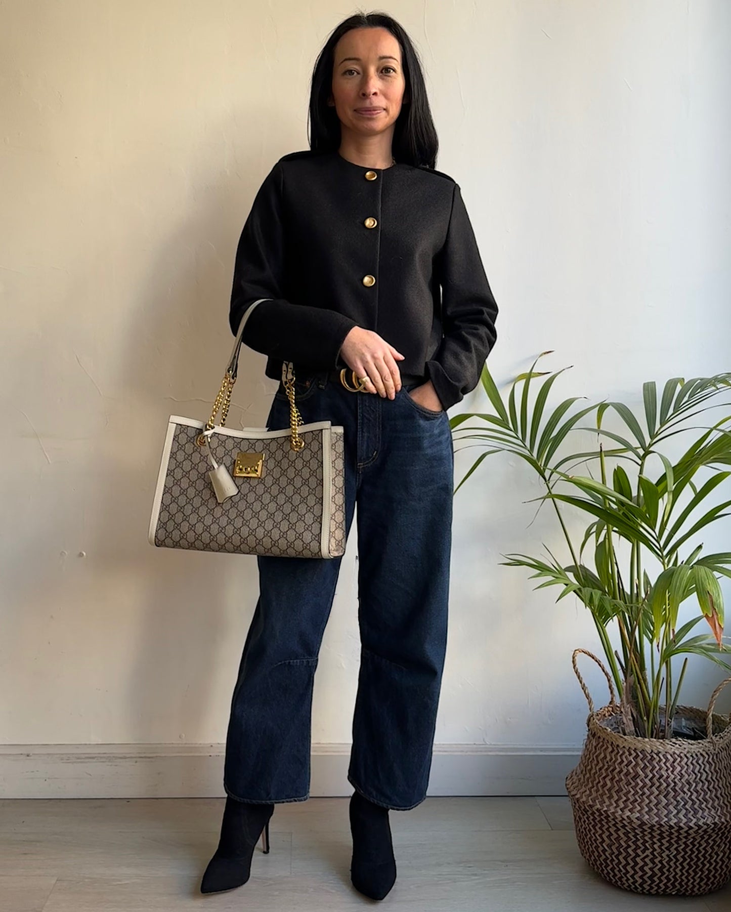 Old Money Cropped Jacket ~ Size 8