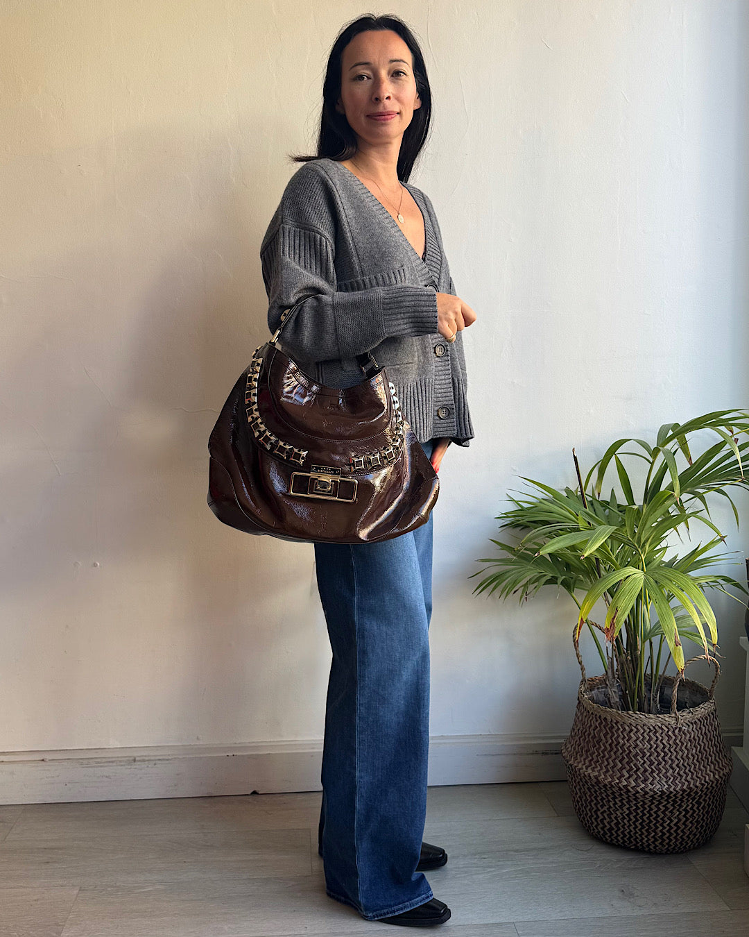 Jumper 1234 Grey Cardigan ~ Size S