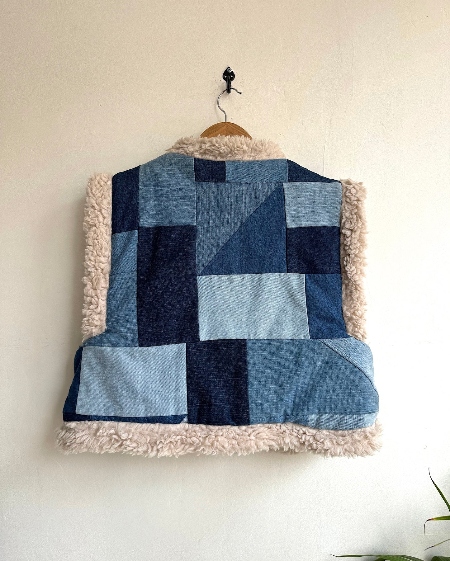 Denim Patchwork Gilet ~ M