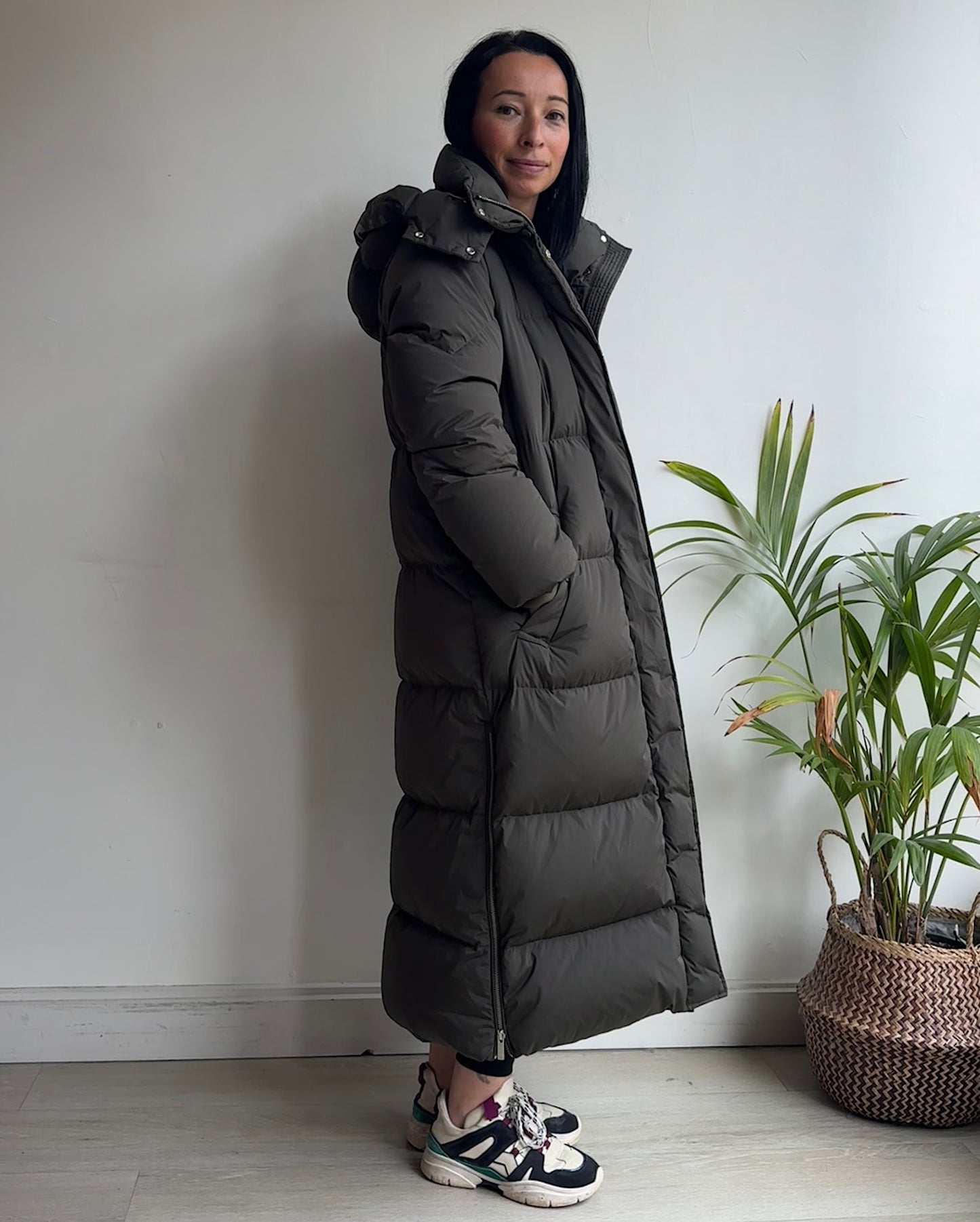 Khaki Long Kelly Parka ~ Size S