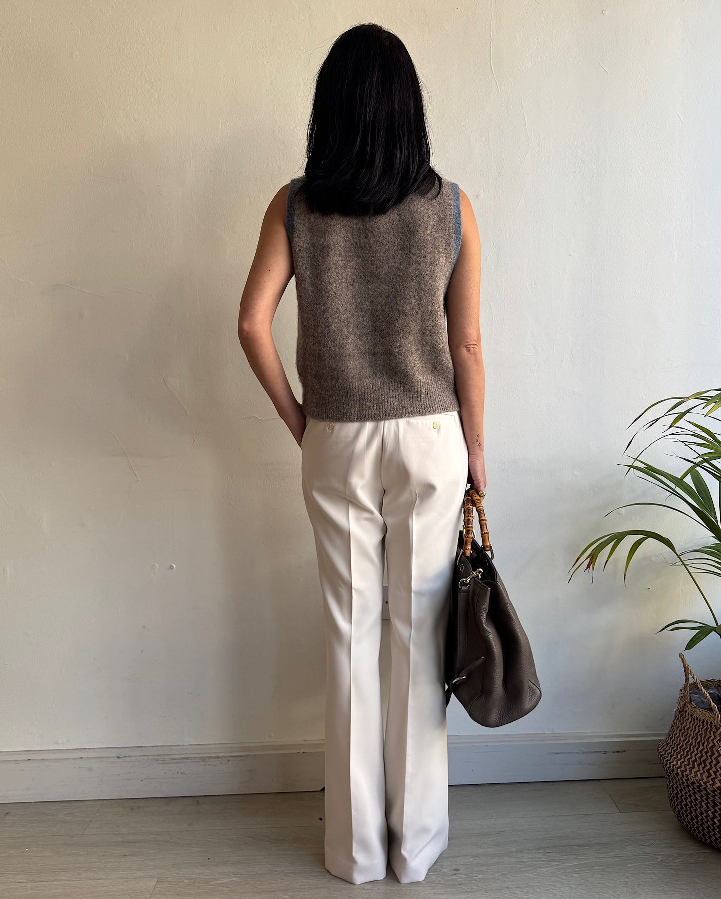 Brown Knitted Tank ~ Size 8/10