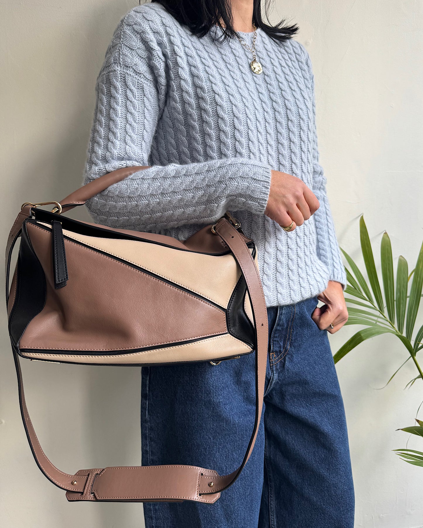 Blue Cashmere Cable Knit ~ Size 12