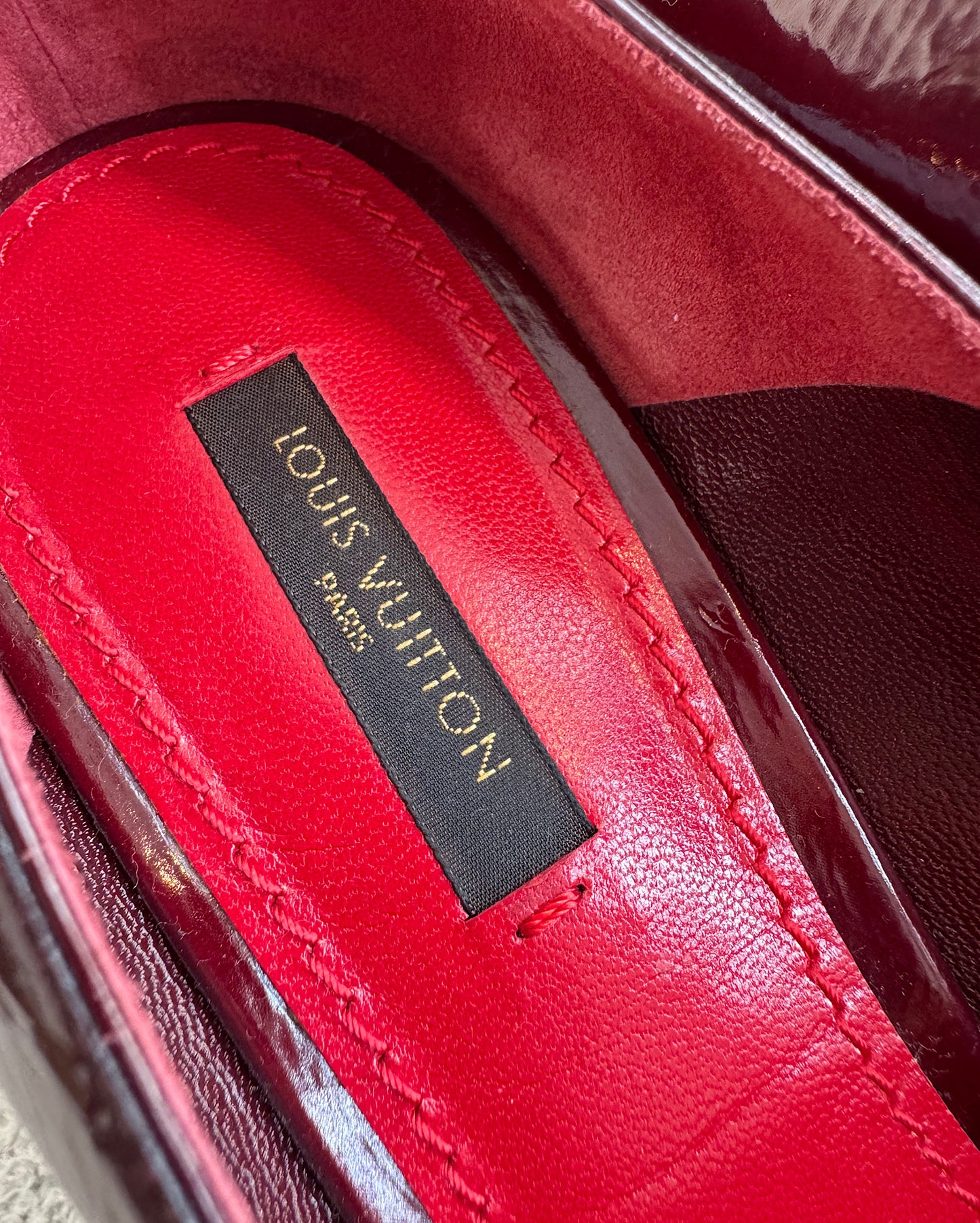 Louis Vuitton Burgundy Heels ~ Size 5.5
