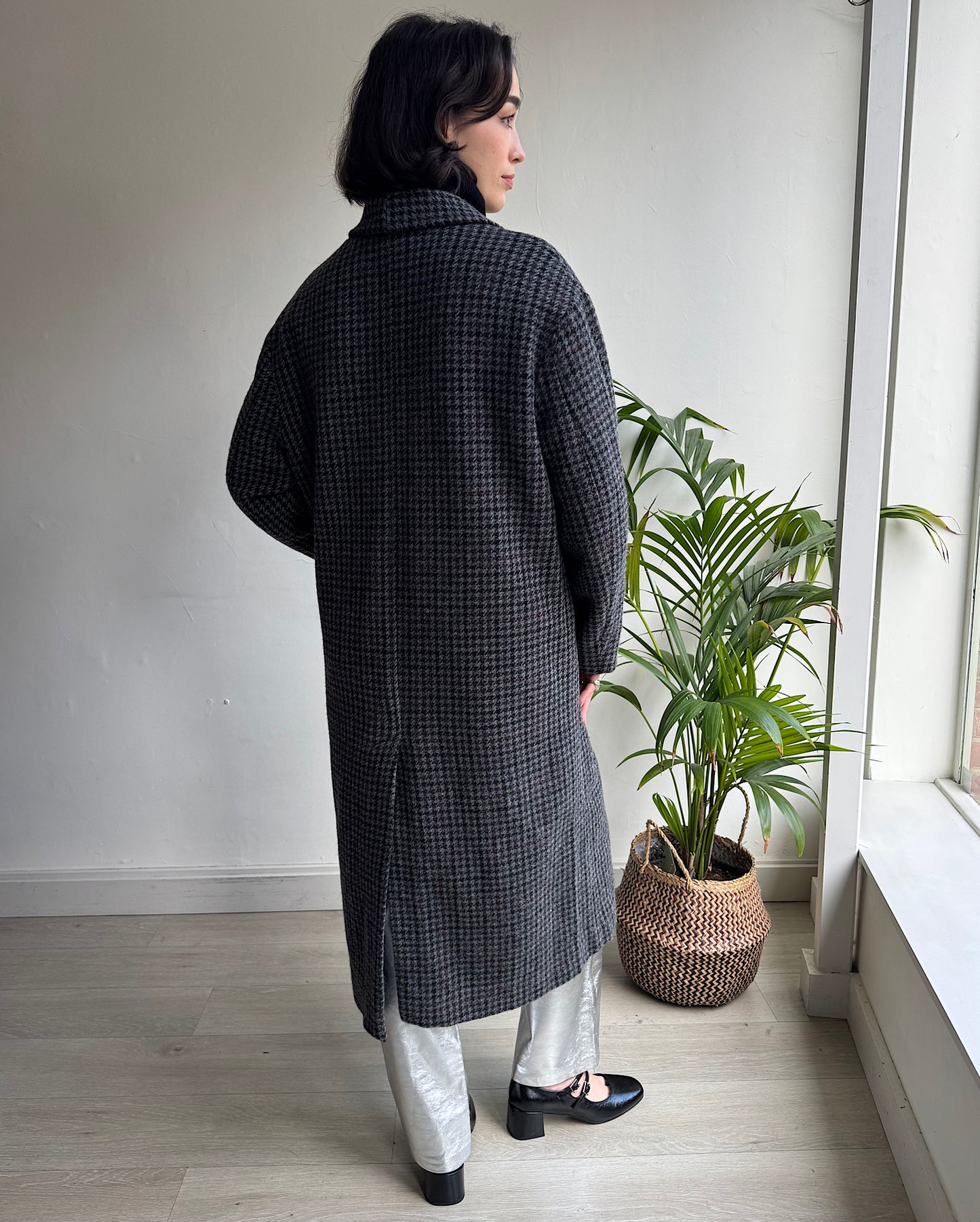 Grey Check Coat ~ Oversized 8