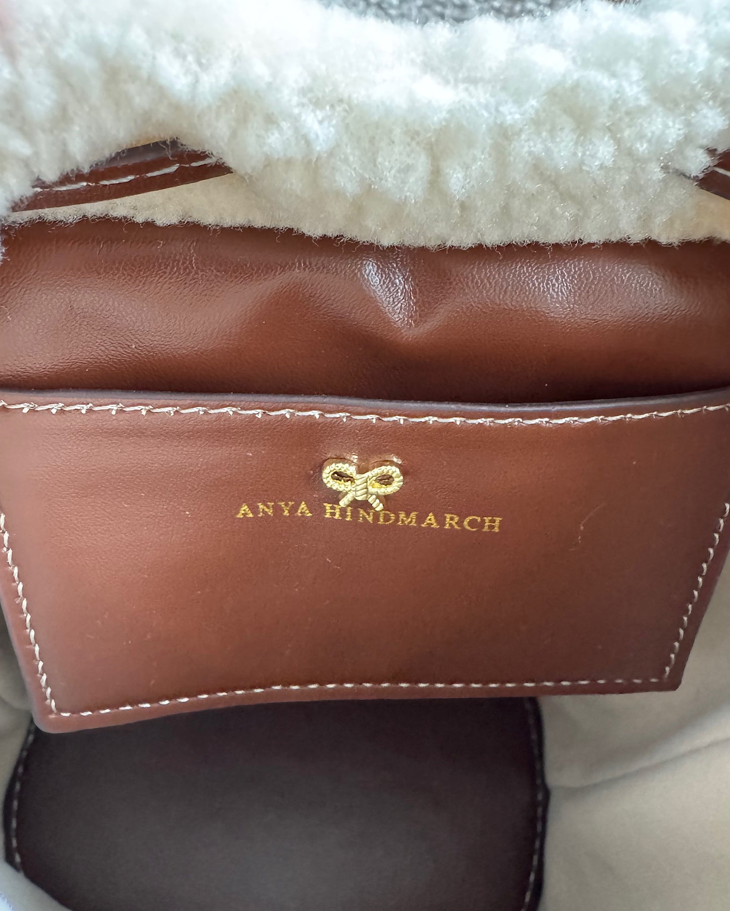 Shearling “Eyes” Bag ~ Size Mini